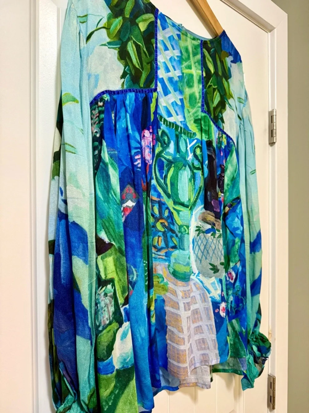 Anthropologie Bl^nk Miranda Peasant Blouse 2X - Picture 8 of 12